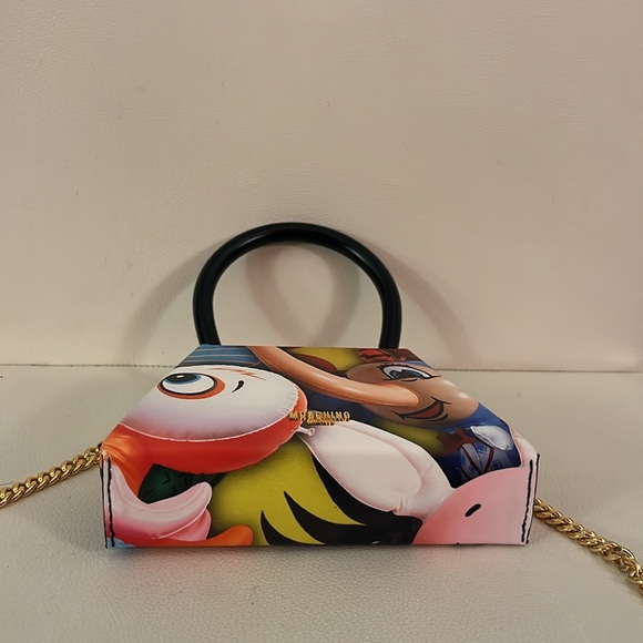Moschino Inflatable Animals trapeze kiss lock hand crossbody bag NEW - Picture 10 of 13